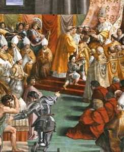 Charlemagne Crowned<br/>as Emperor